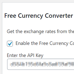 Free Currency Converter Section