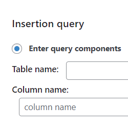 Insertion Query