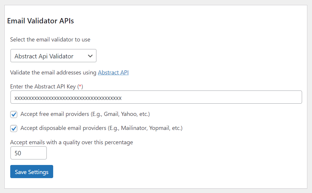 Configuring APIs
