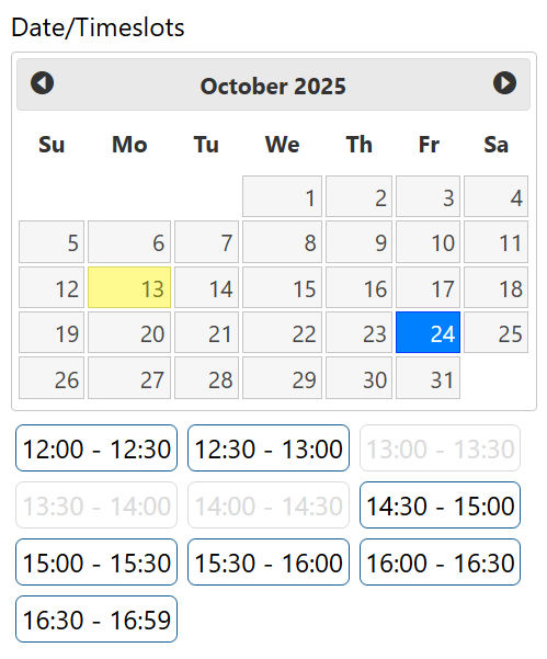 Timeslots