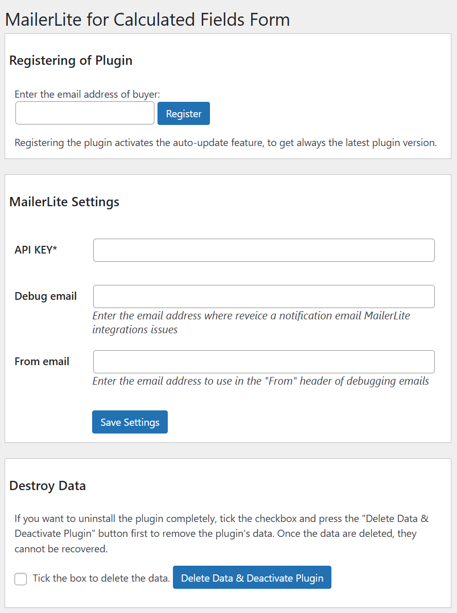 Registration Page