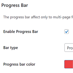 Progress Bar Settings