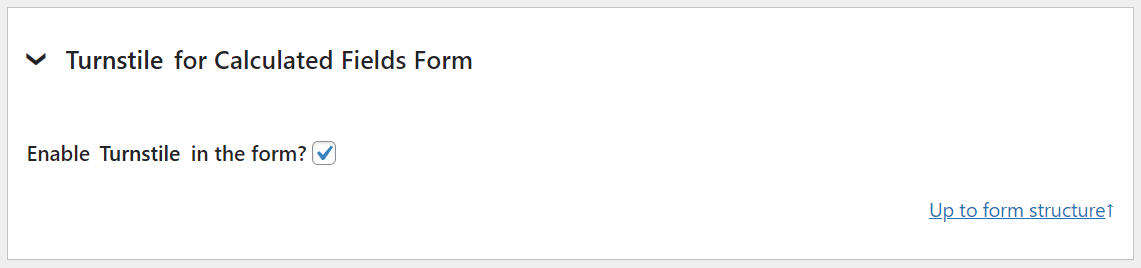 Form Settings